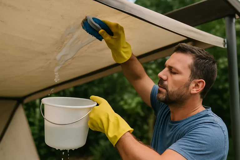 Onderhoud en verzorging van tentdoek